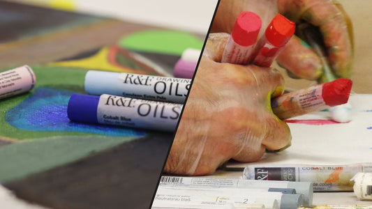 What's the Difference between R&F Drawing Oils and R&F Pigment Sticks?