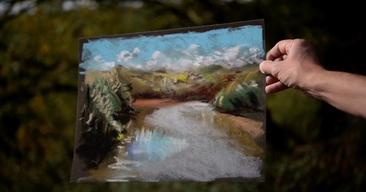 Unleashing the Beauty of Sennelier Extra-Soft Pastels on Charcoal Pastel Card