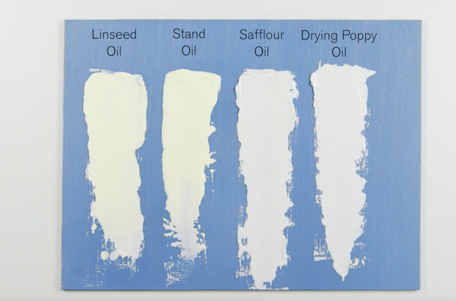 Effects of Winsor & Newton Oil Mediums on Whites