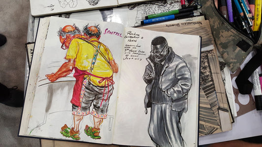 Faber-Castell PITT Pen Speed Demo with Urban Sketching Artist Don Colley