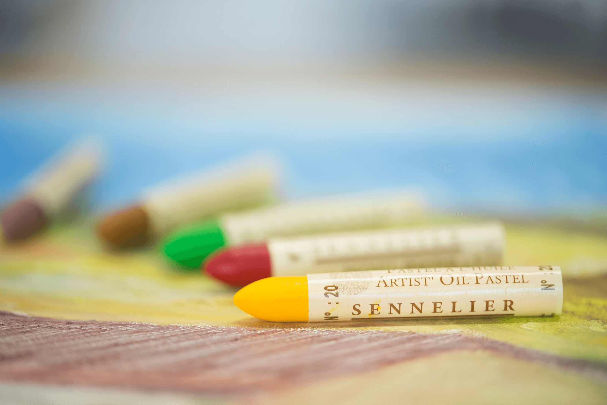 Painting with Sennelier Oil Pastels