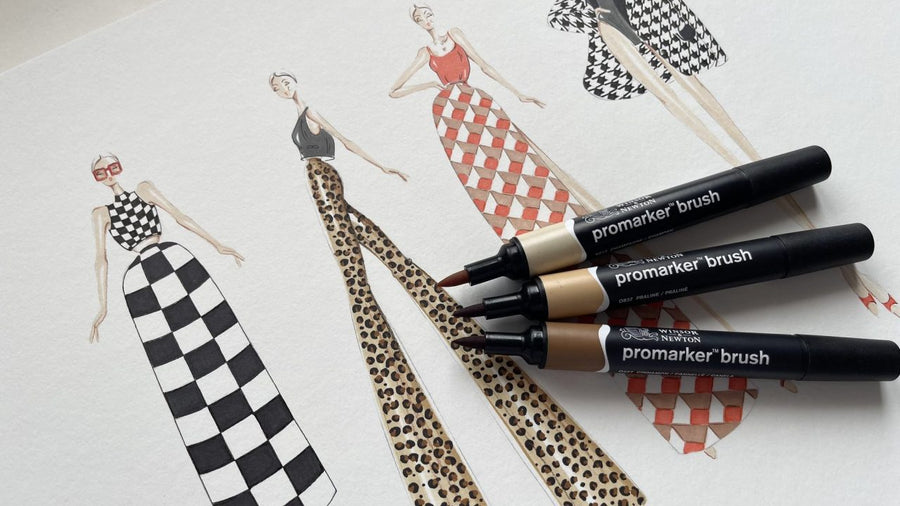 Drawing Patterns with Winsor & Newton and  Iva Vanacova 