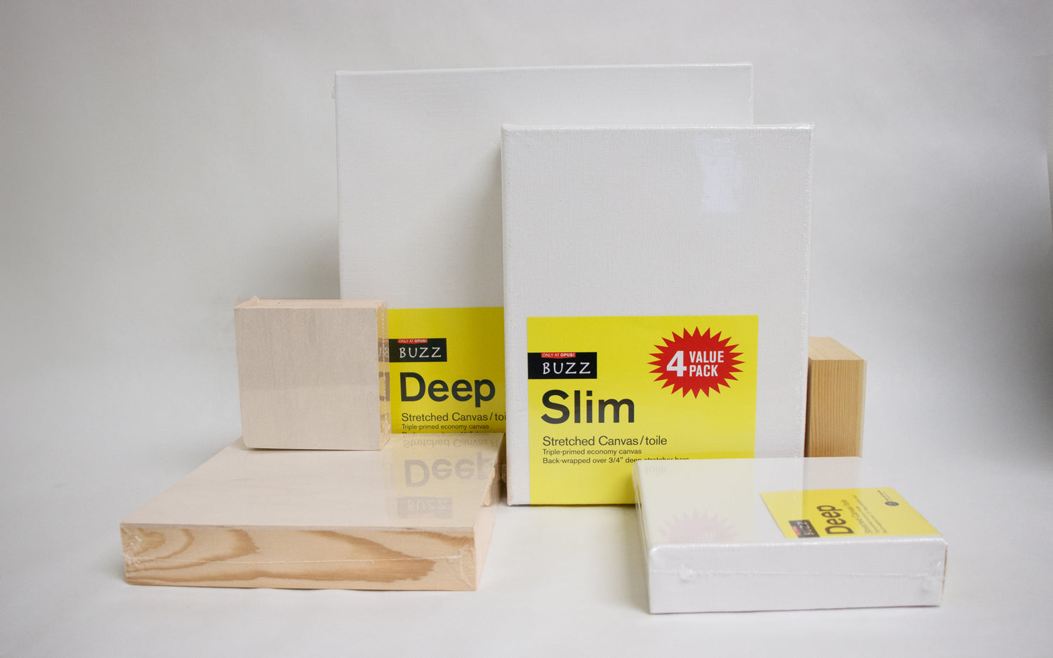 Buzz Surfaces: Cradled Panels & Pre-Stretched Canvas