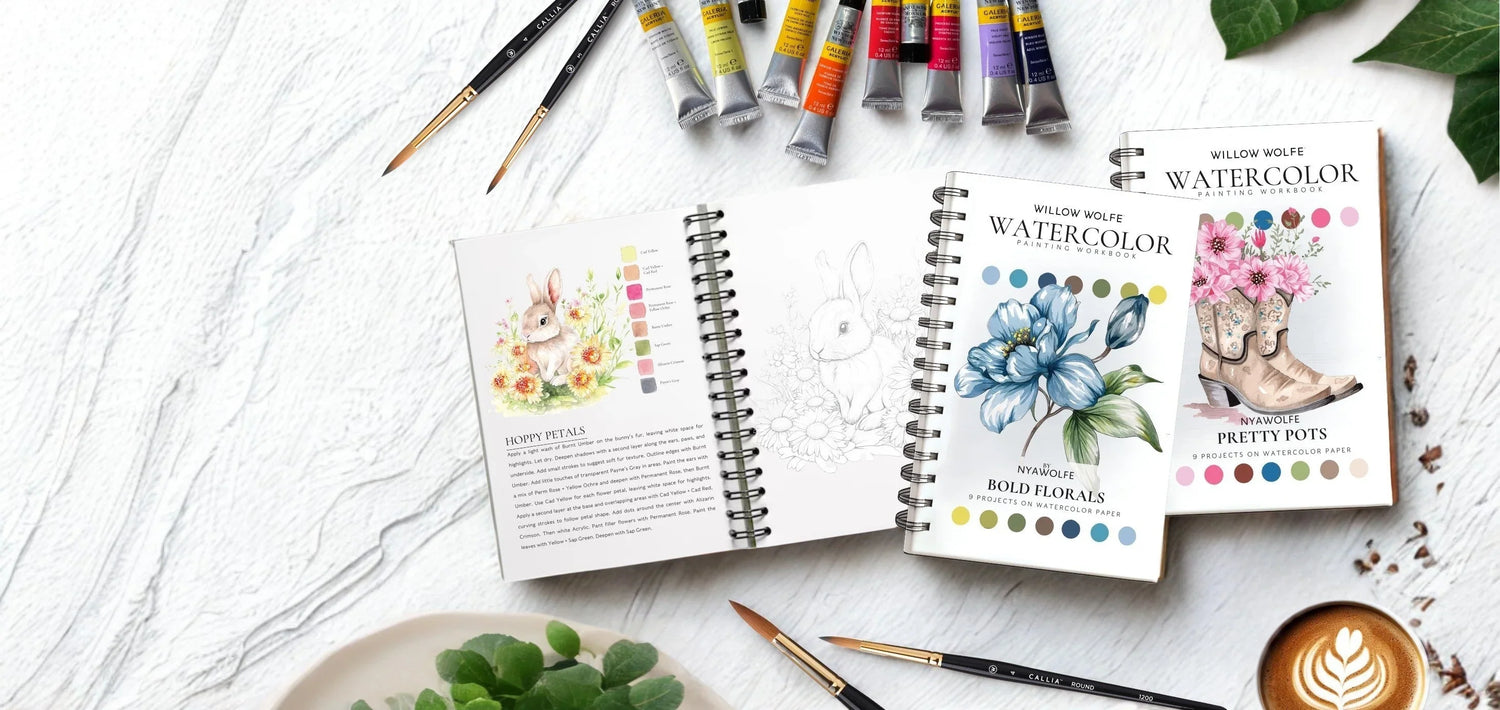 Willow Wolfe Watercolour Workbook