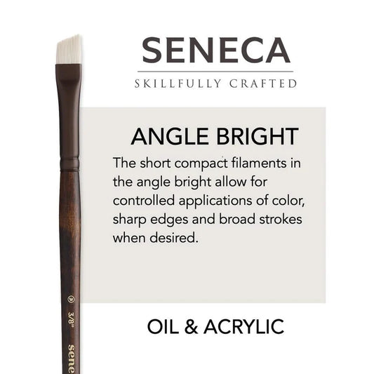 Willow Wolfe Seneca Oil & Acrylic Brushes - Angle Bright