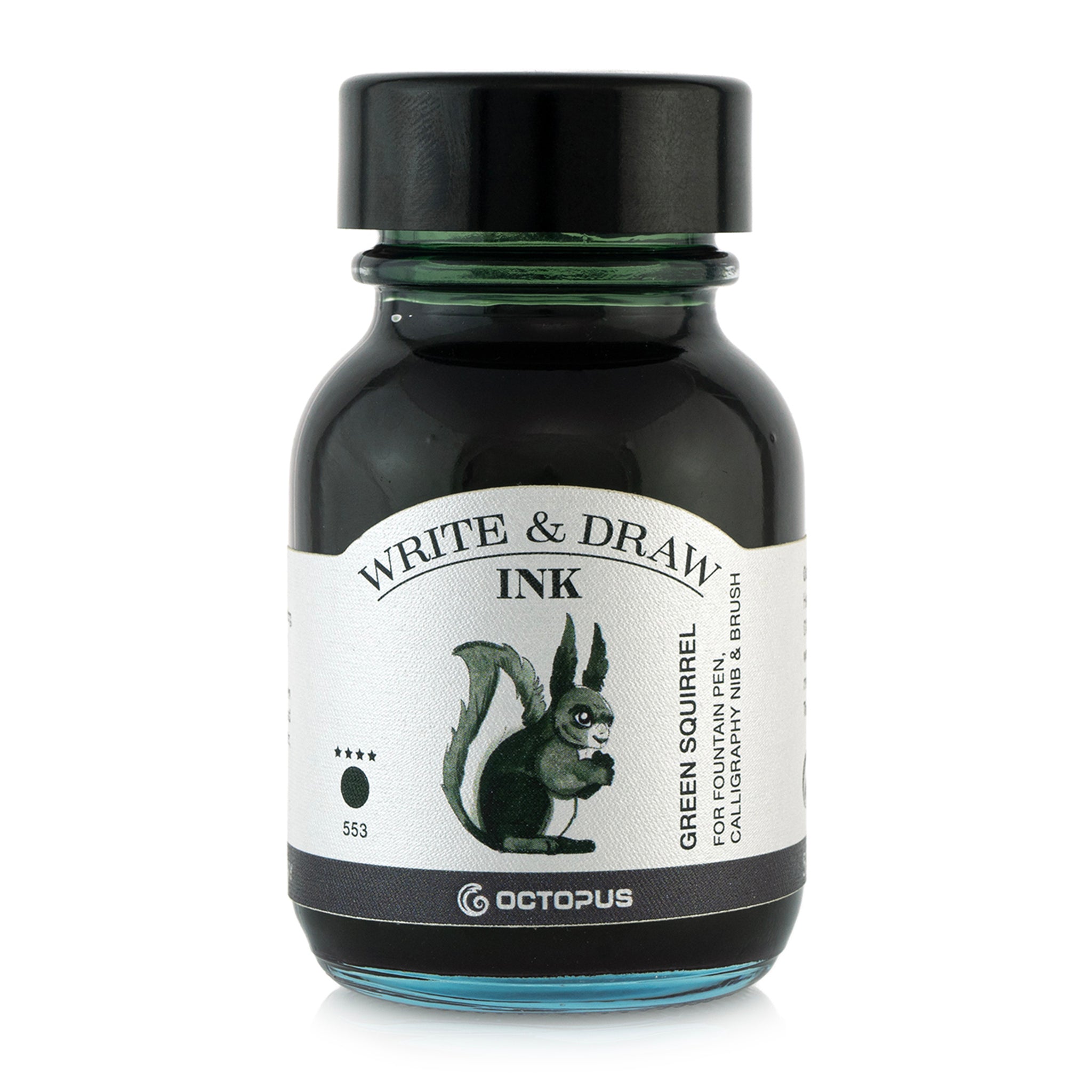 Octopus Write Ink Octopus Write and Draw Ink Green Squirrel 50ml – Opus Art Supplies
