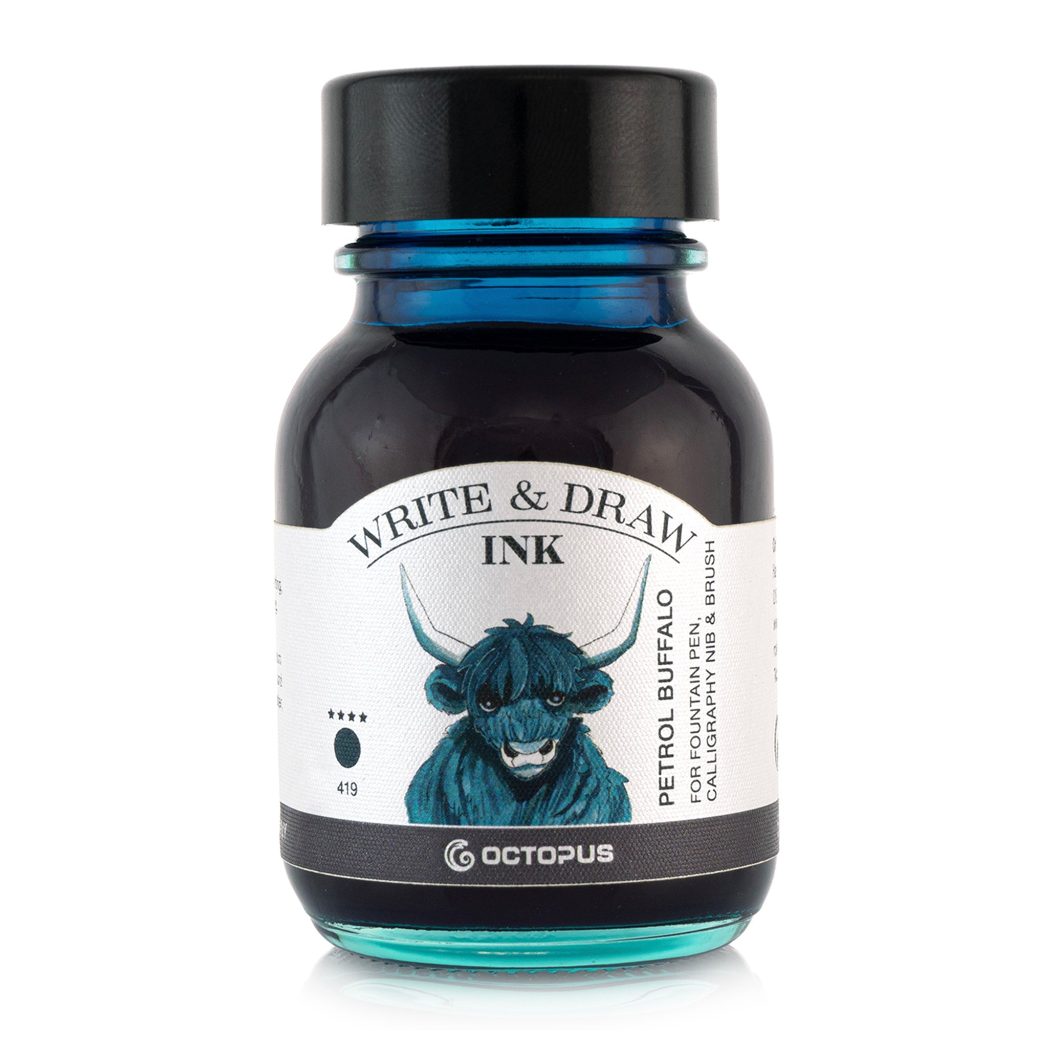 Octopus Write and Draw Ink Petrol Buffalo 50ml – Opus Art Supplies