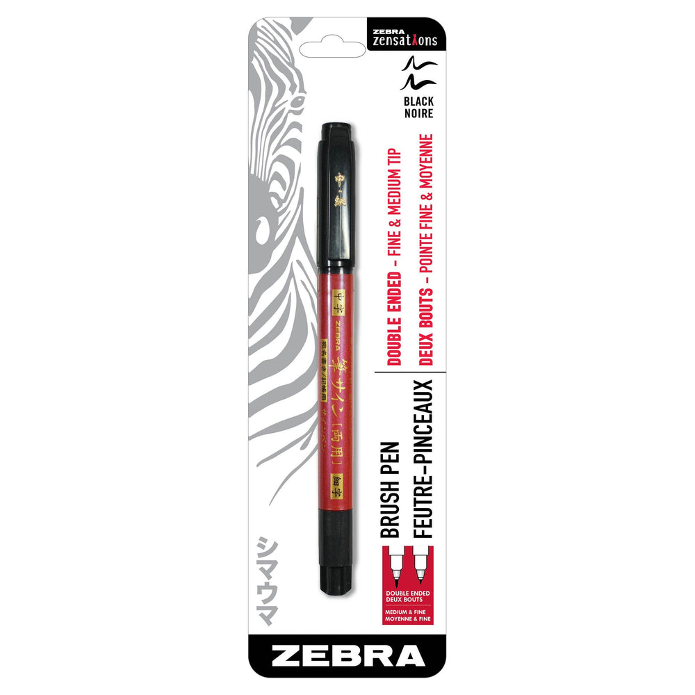 Zebra Zensations Brush Pen (Double-ended) - Medium & Fine