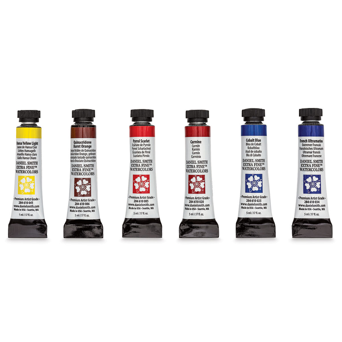 Daniel Smith Stella Canfield's Master Artist Set I colors laid out