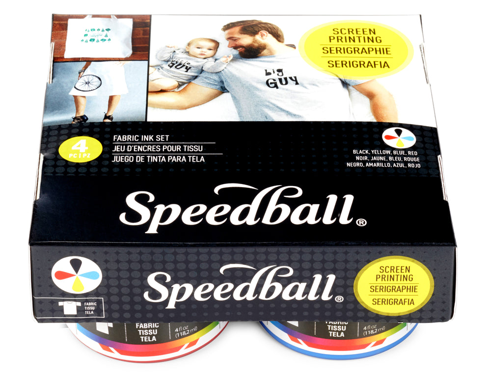 Speedball Fabric Ink Starter Set of 4