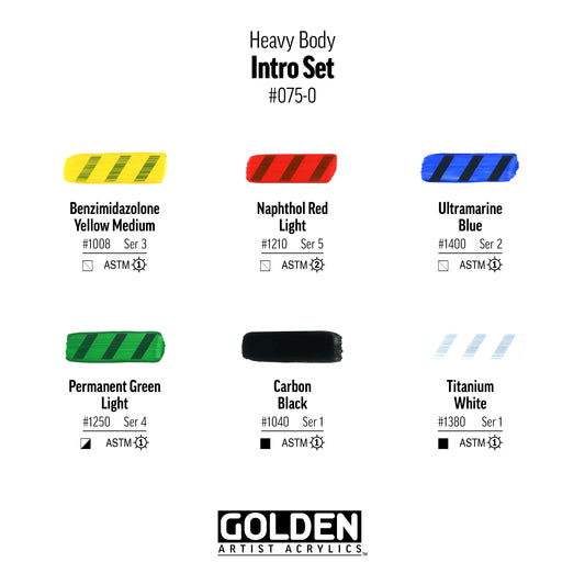 GOLDEN Heavy Body Acrylics Intro Set