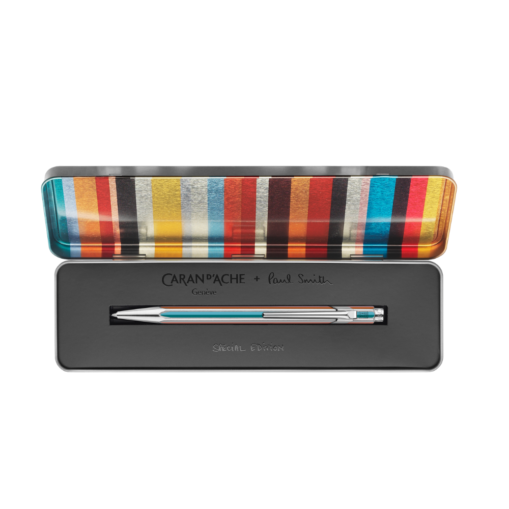 Caran d'Ache Paul Smith 849 Silver Ballpoint Pen - Ltd. Edition