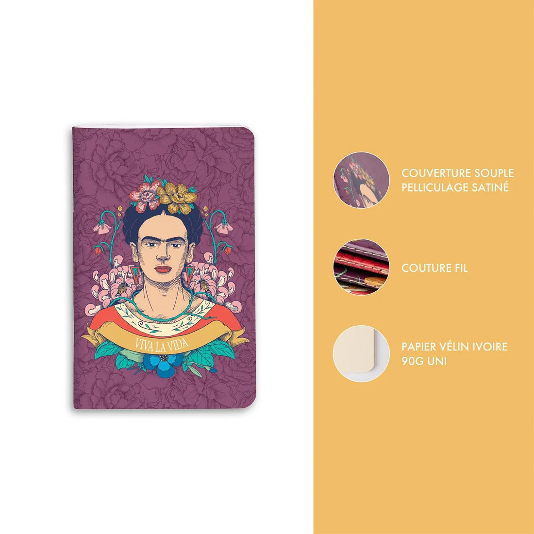 Clairefontaine Frida Kahlo Assorted Notebooks 9x14cm