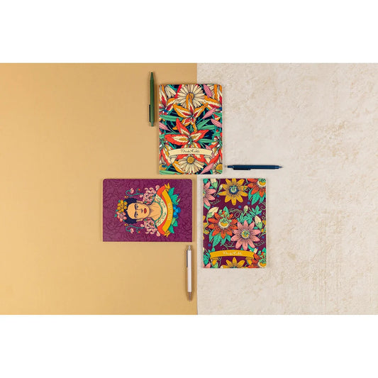 Clairefontaine Frida Kahlo Assorted Softcover Notebooks - Lined 5.8"x8.3"