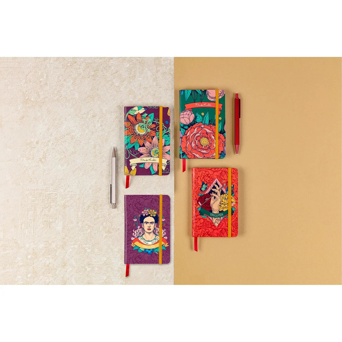 Clairefontaine Frida Kahlo Assorted Hardcover Notebooks 10.5x14.8cm
