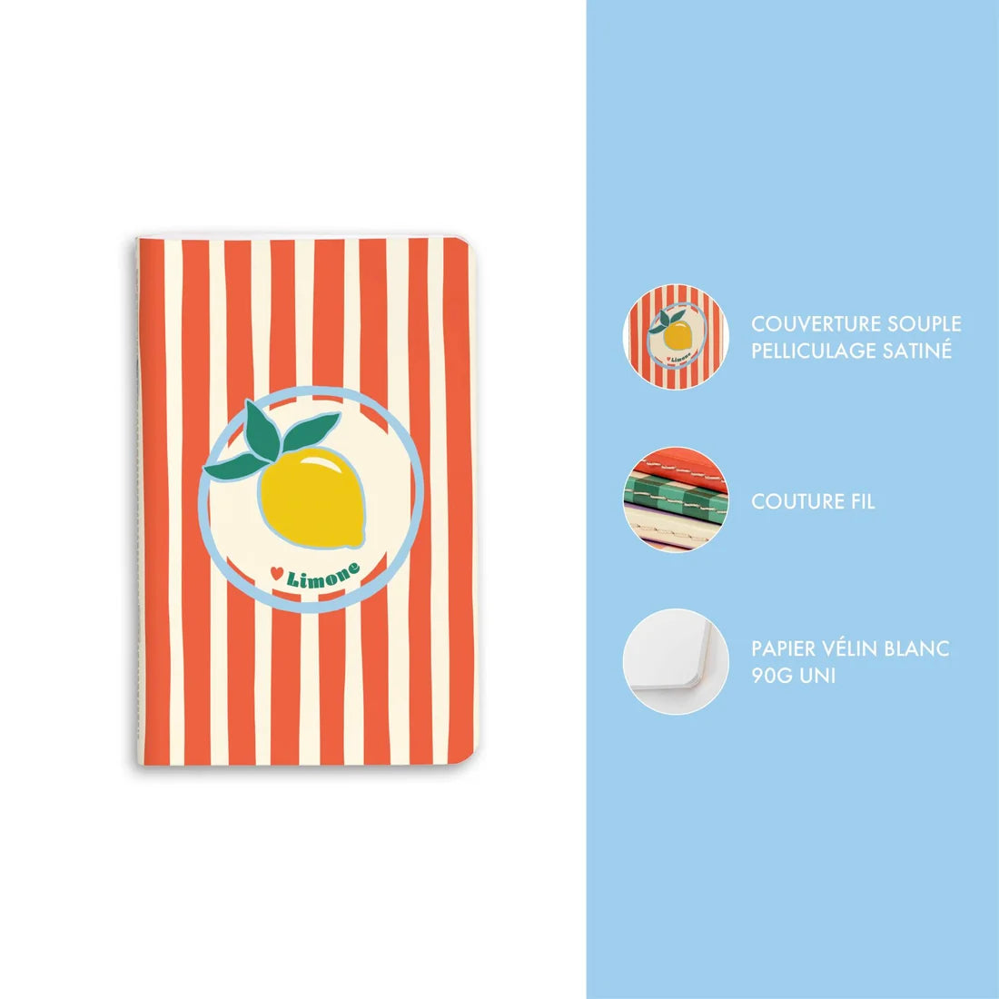 Clairefontaine Dolce Amore Assorted Notebooks 7.5x12cm