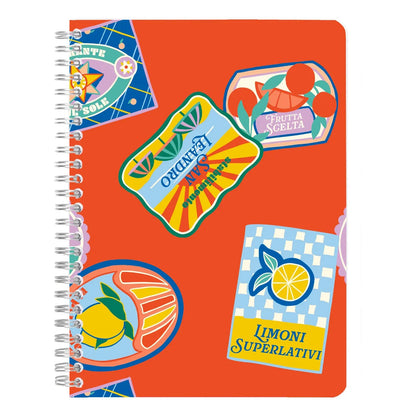 Clairefontaine Dolce Amore Assorted Spiralbound Notebooks 14.8x21cm