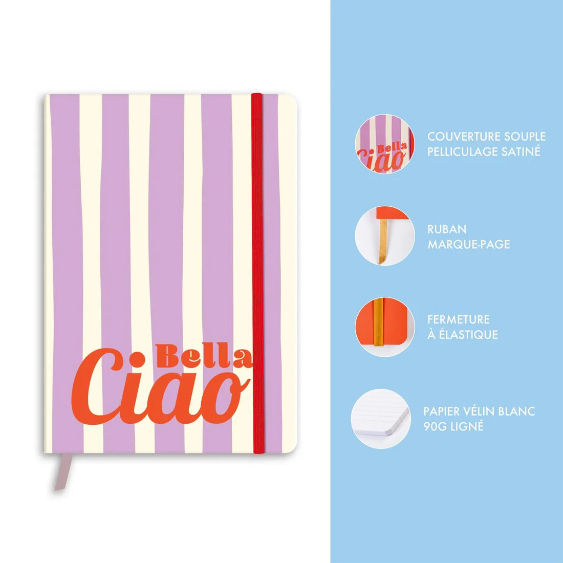 Clairefontaine Dolce Amore Assorted Softcover Notebooks 14.8x21cm