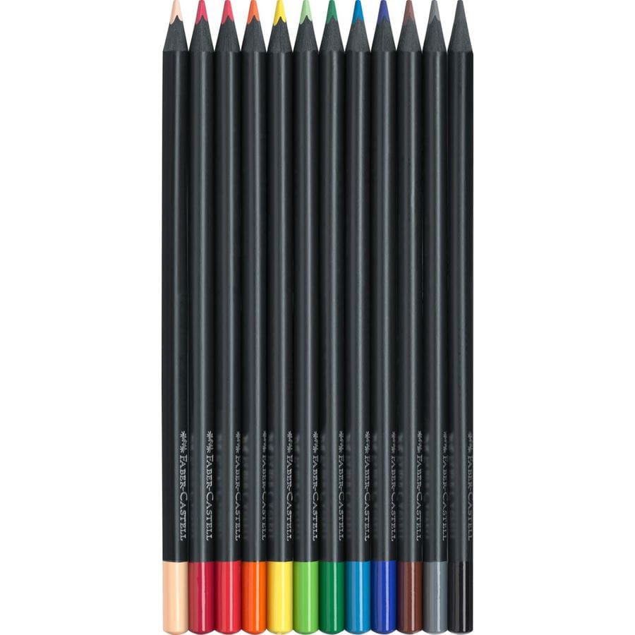 Faber-Castell Black Edition Colour Pencil Set of 12