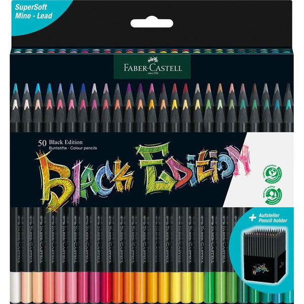 CRAYONS COULEURS BLACK EDITION X 36 FABER CASTELL