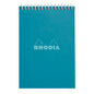 Rhodia Wirebound Grid Notepad A5 - Peacock