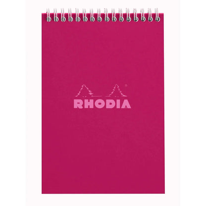 Rhodia Wirebound Grid Notepad A5 - Prune