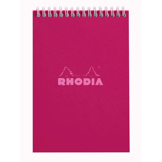 Rhodia Wirebound Grid Notepad A5 - Prune