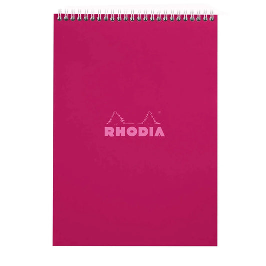 Rhodia Wirebound Grid Notepad A4 - Prune