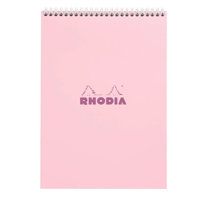 Rhodia Wirebound Lined Notepad A4 - Pink