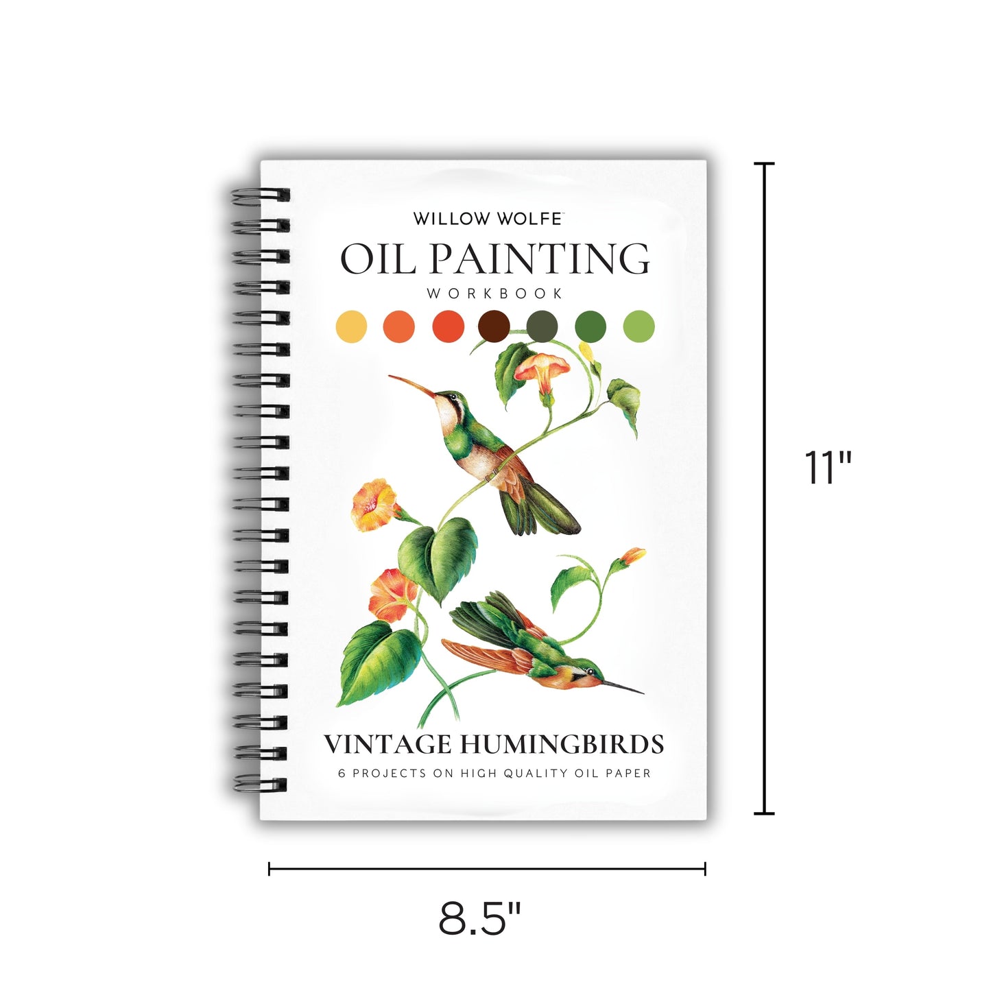 Willow Wolfe Oil Workbook - Vintage Hummingbirds