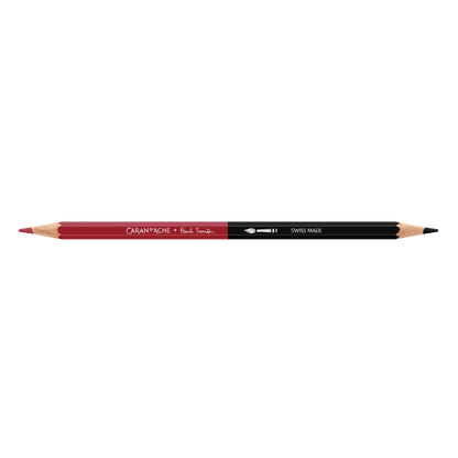 Caran d'Ache Paul Smith Crayon Bicolore Set de 12 (24 Couleurs) avec Pinceau - Édition Limitée