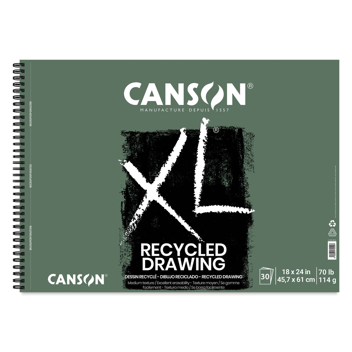 Canson XL Recycled Drawing Pad 18" x 24"