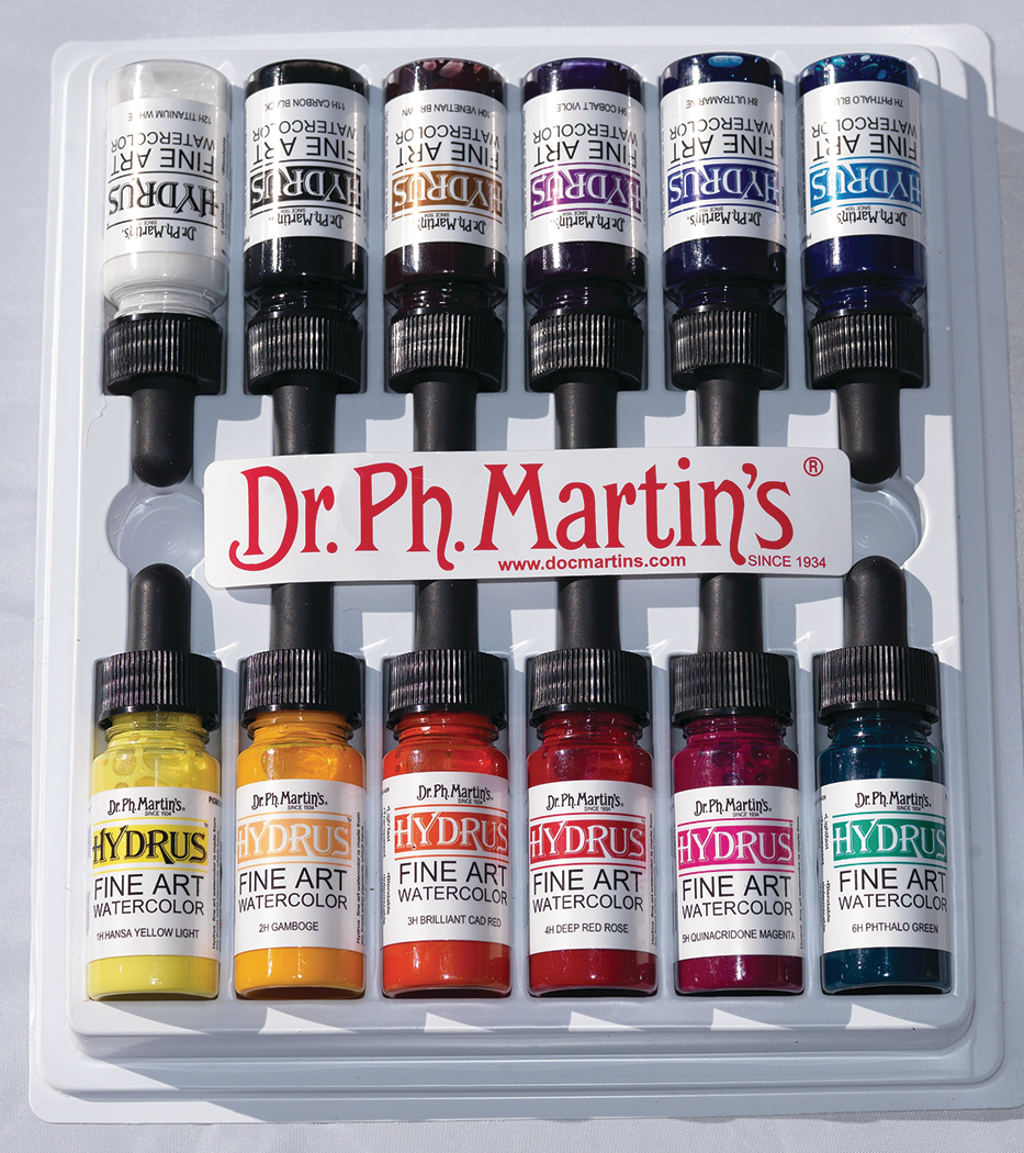 Dr. Ph. Martin's Hydrus Fine Art Watercolor (22H) Watercolor Bottle, 1.0  oz, Payne's Gray, 1 Bottle