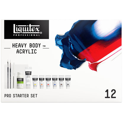 Liquitex Professional Heavy Body Acrylics Pro Starter Set of 12