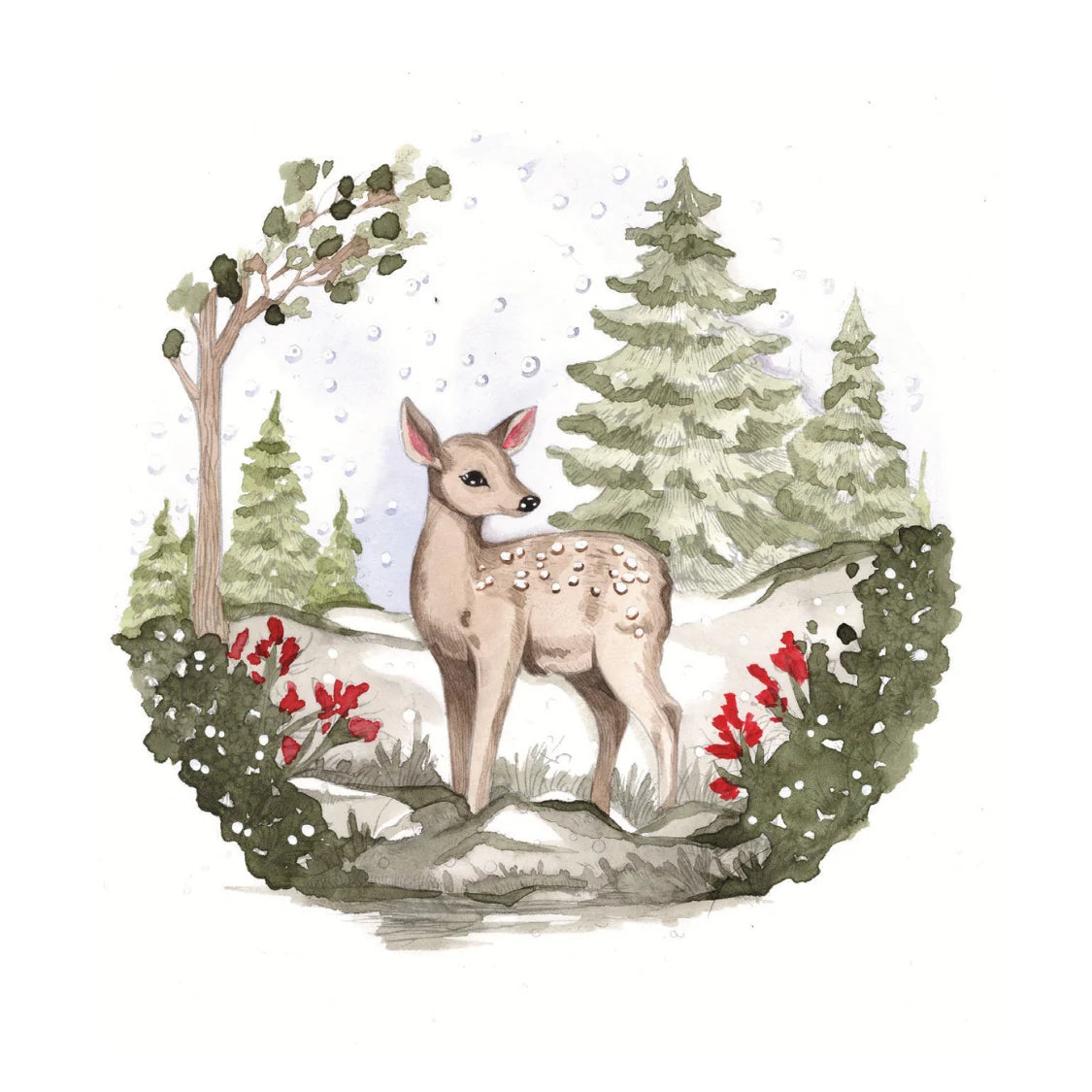 Willow Wolfe Watercolor Workbook - Winter Glow by Nya Wolfe