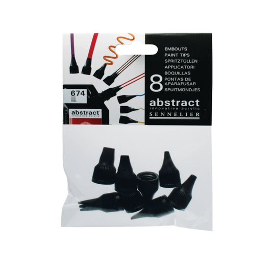 Sennelier Assorted Tip Set of 8 for Abstract Acrylic