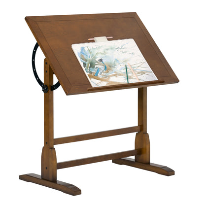 Table à dessin vintage en bois Studio Designs – Marron 91 x 61 cm (commande spéciale)