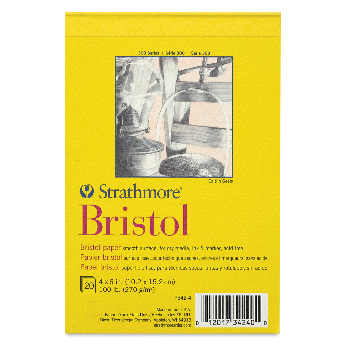 Strathmore 300 Series Bristol Smooth Pad 4" x 6"