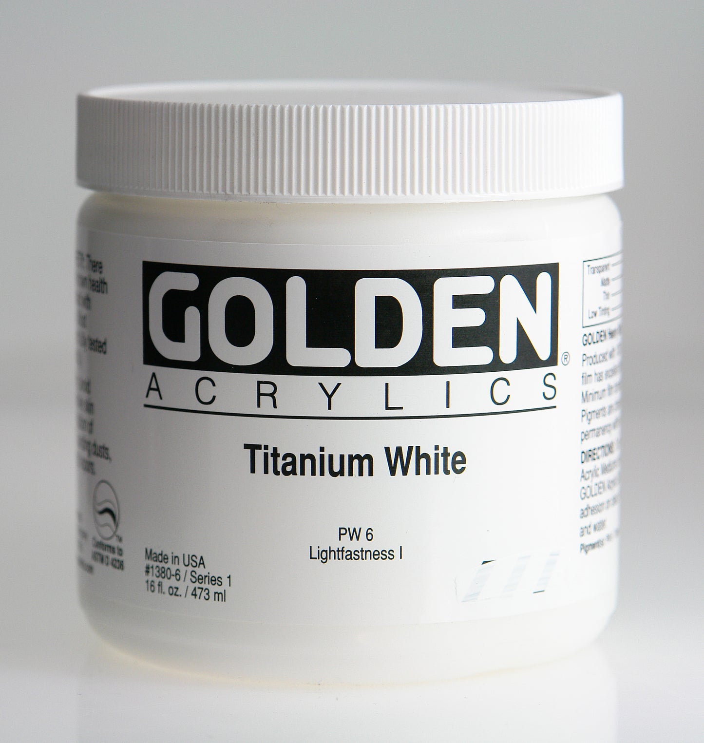 GOLDEN Heavy Body Acrylics 16oz (Special Order) - Red/ Yellow/ Orange/ Pink/ White/ Other