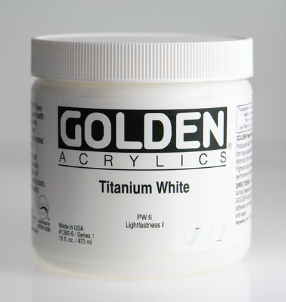 GOLDEN Heavy Body Acrylics 16oz (Special Order) - Red/ Yellow/ Orange/ Pink/ White/ Other
