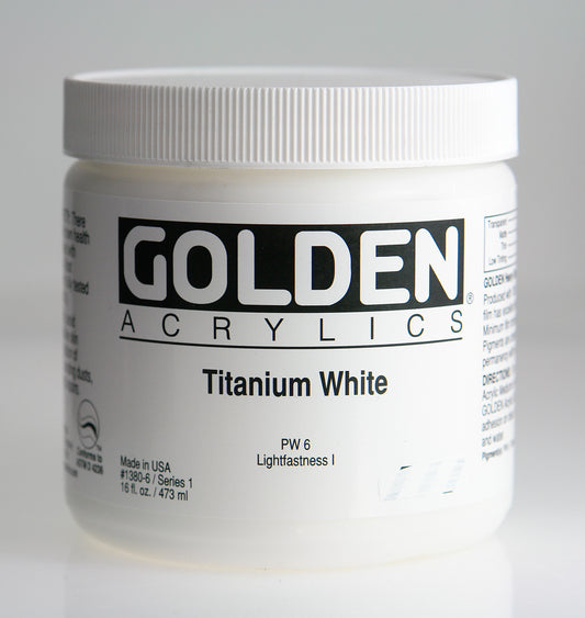 GOLDEN Heavy Body Acrylics 16oz (Special Order) - Red/ Yellow/ Orange/ Pink/ White/ Other