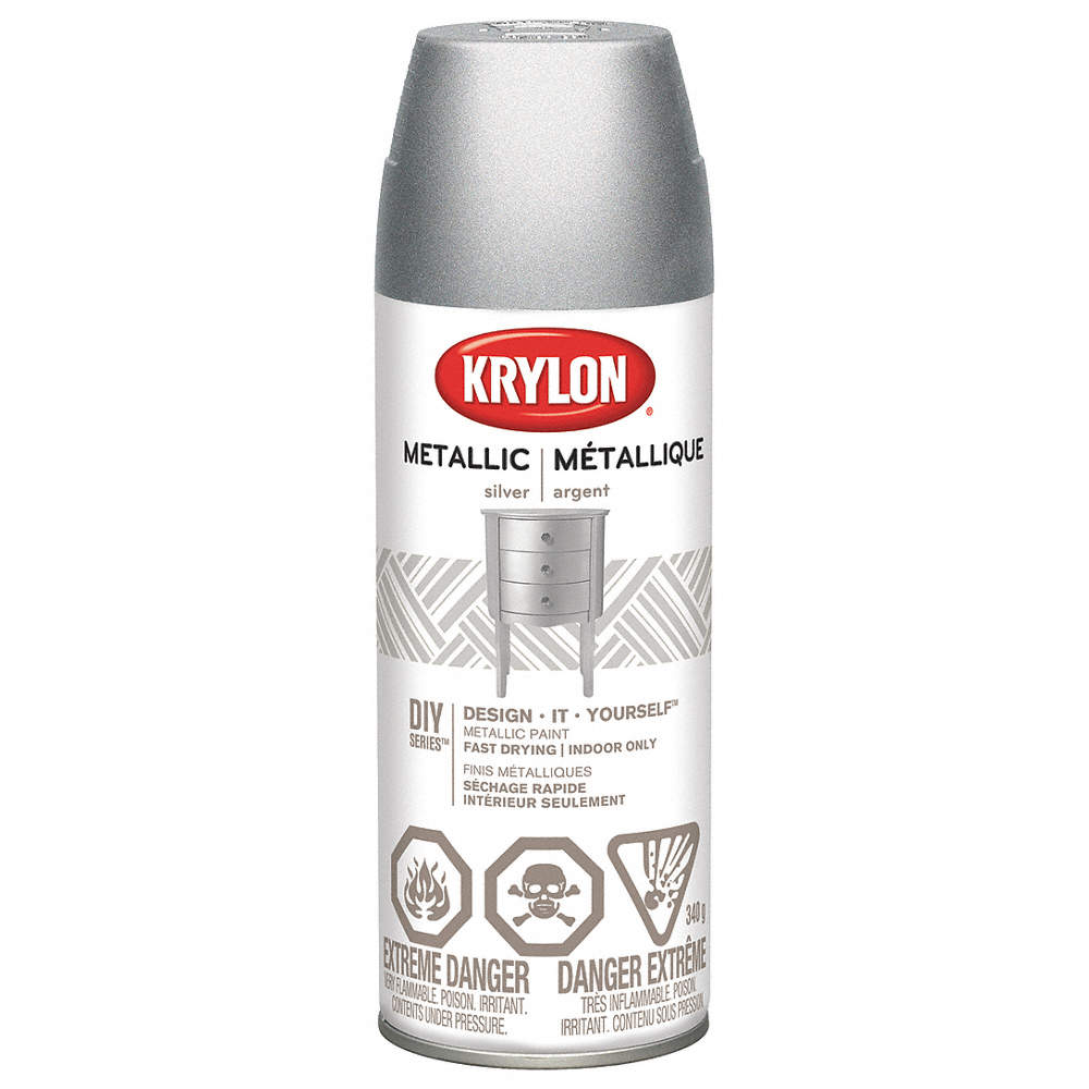 Silver Spray Krylon Metallic Silver Spray Paint 312g – Opus Art Supplies