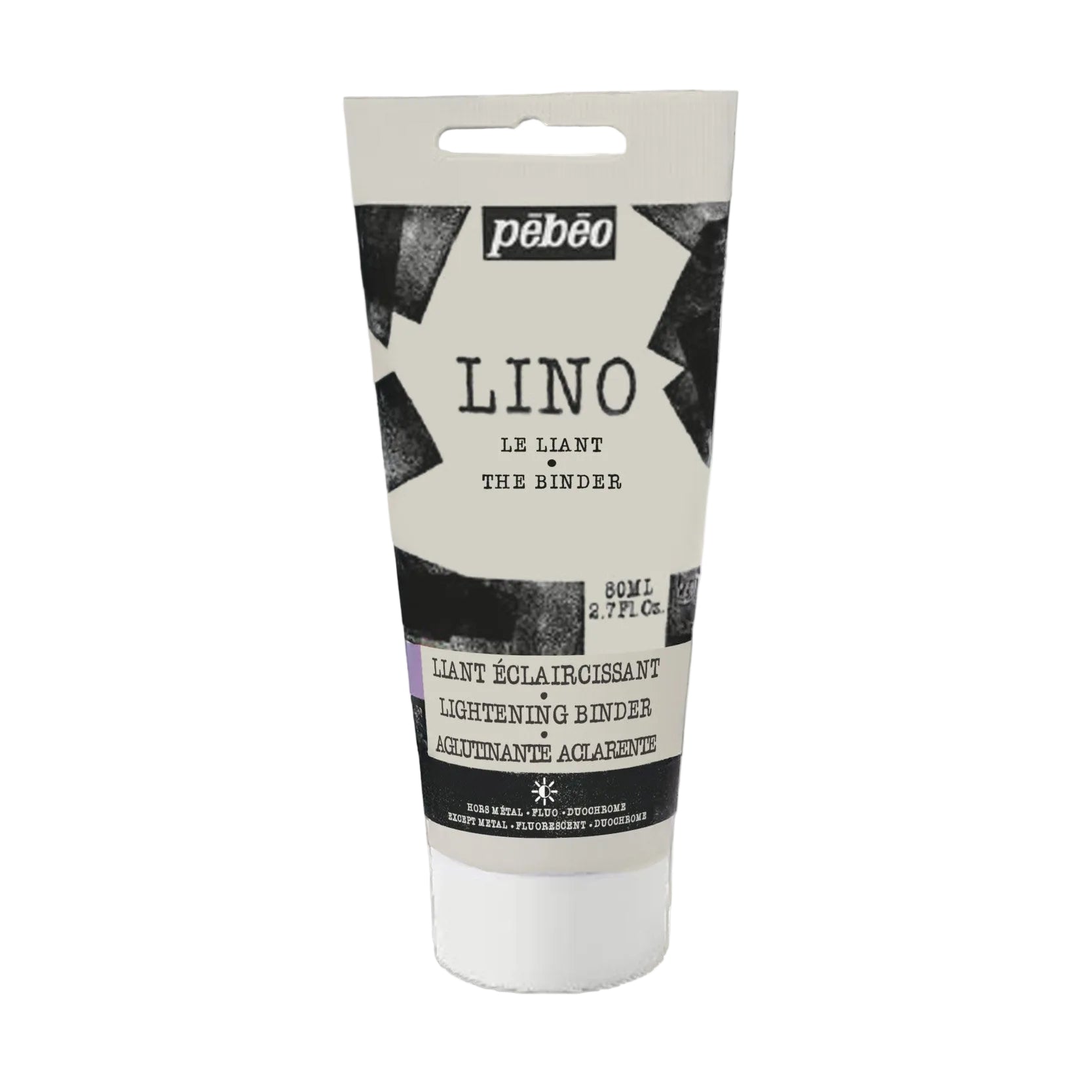 Pebeo Lino Ink 80ml - Lightening Binder