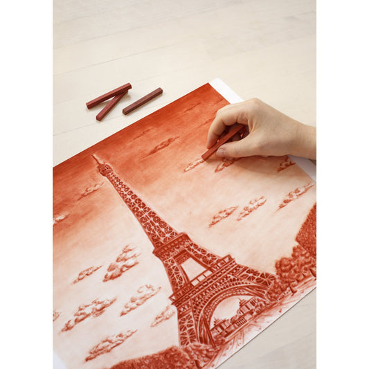 Conté à Paris Sketching Pastel Carré Set of 2 - Sanguine XVIII