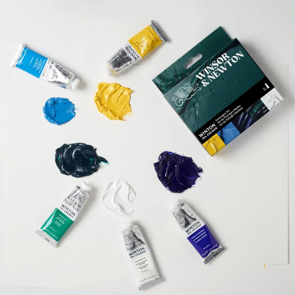 Winsor & Newton Winton Oil Colour Set of 5 x 37ml - Seascapes