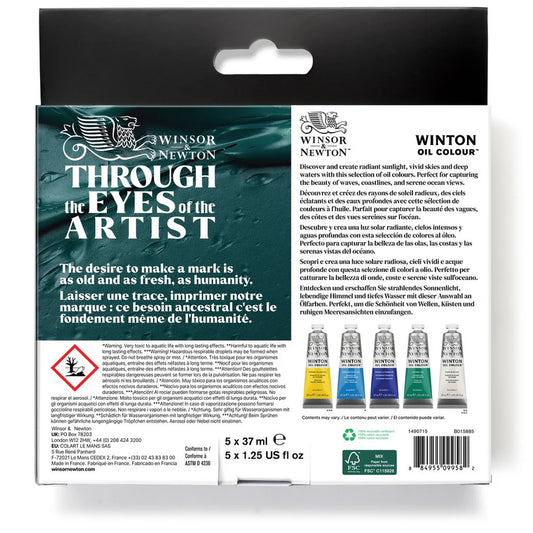 Winsor & Newton Winton Oil Colour Set of 5 x 37ml - Seascapes