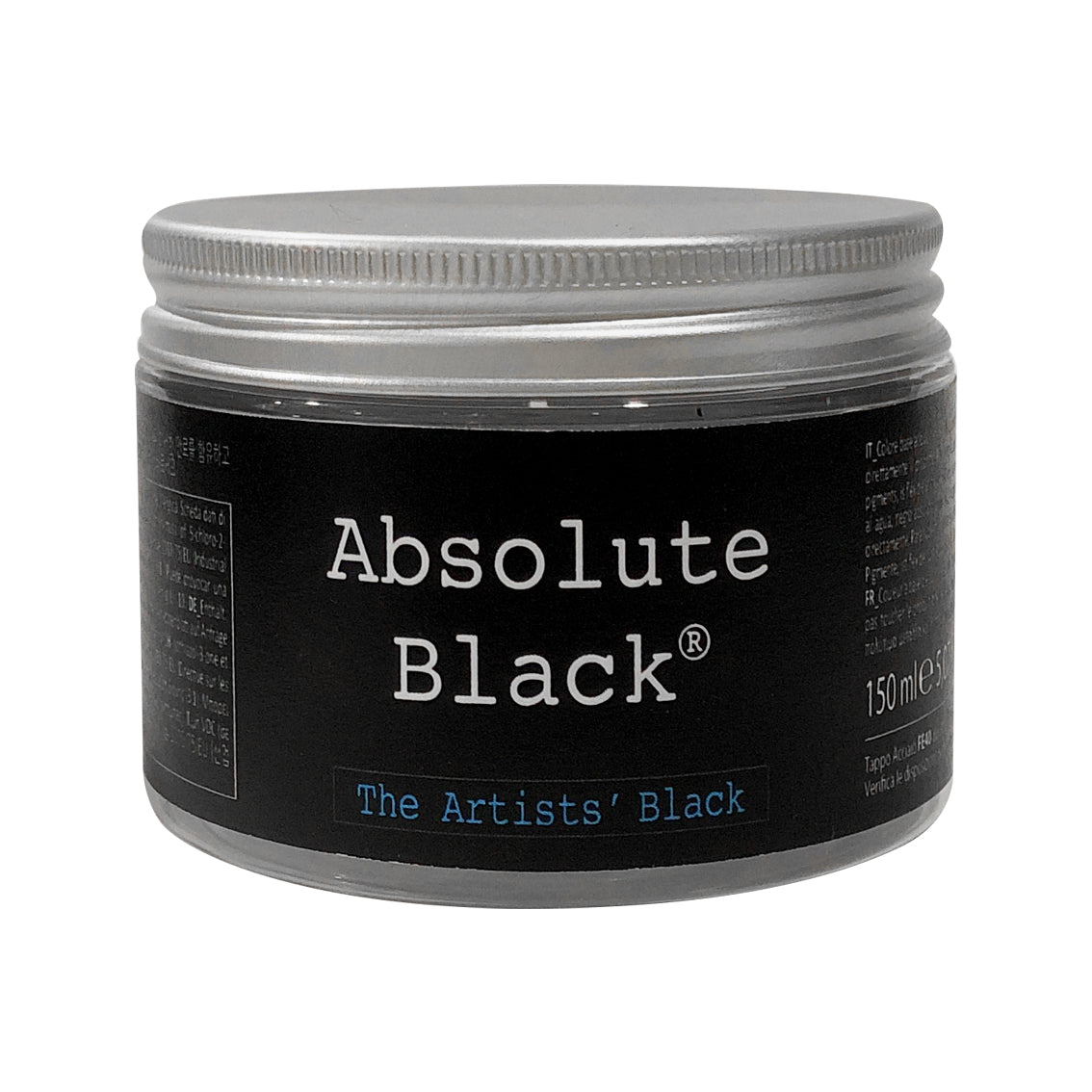 Absolute Black Mineral Paint 150ml Jar