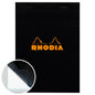 Rhodia No.16 staplebound grid notepad A5 with black cover