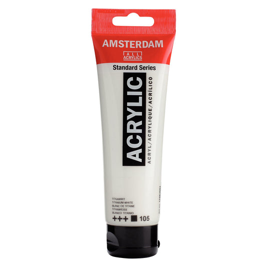Amsterdam Acrylic Paint - White or Yellow
