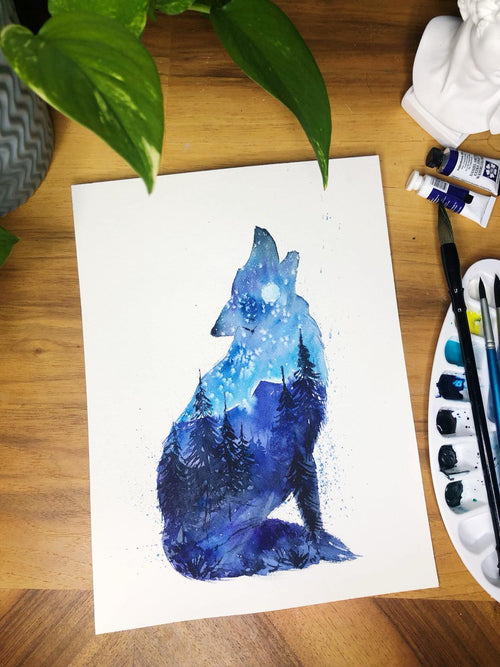 Double-Exposure Watercolours with Elena Markelova